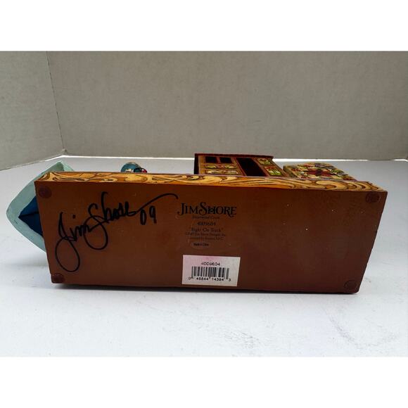 Jim Shore Right On Track Stone Resin Vintage Train Engine 4009604 SIGNED No Box - Picture 6 of 10